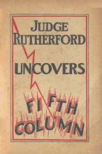 J. Rutherford Uncovers Fifth Column