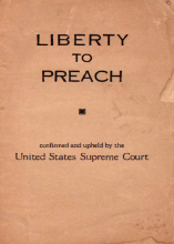 Liberty to preach